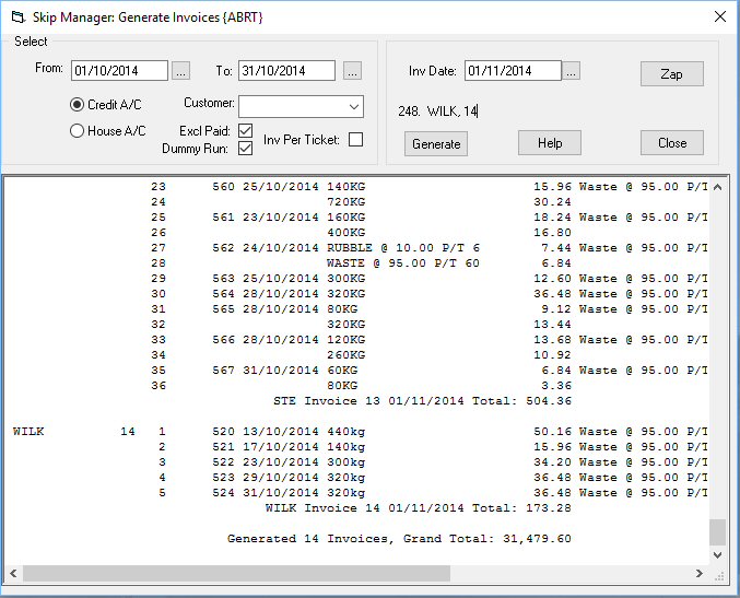  Generate Invoices 